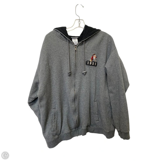 Jacket Fleece By Disney Store In Grey, Size: Xl