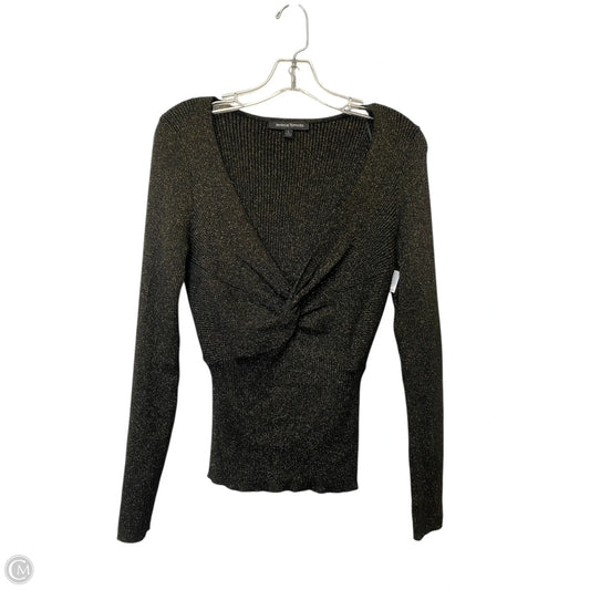 Sweater By Jealous Tomato In Black & Gold, Size: L
