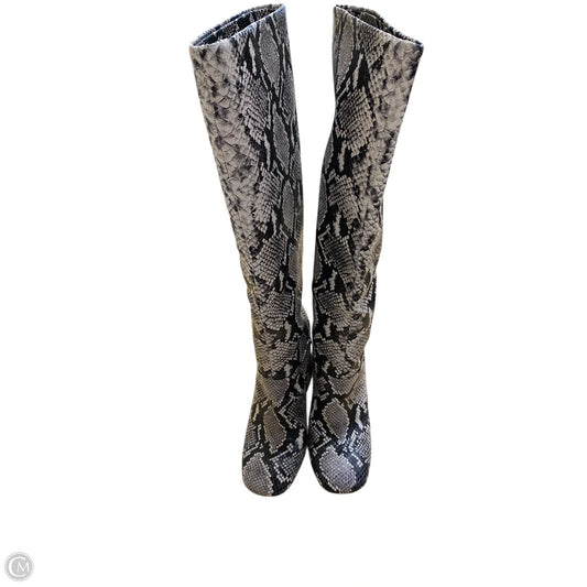Boots Designer By Alice + Olivia In Snakeskin Print, Size: 8.5
