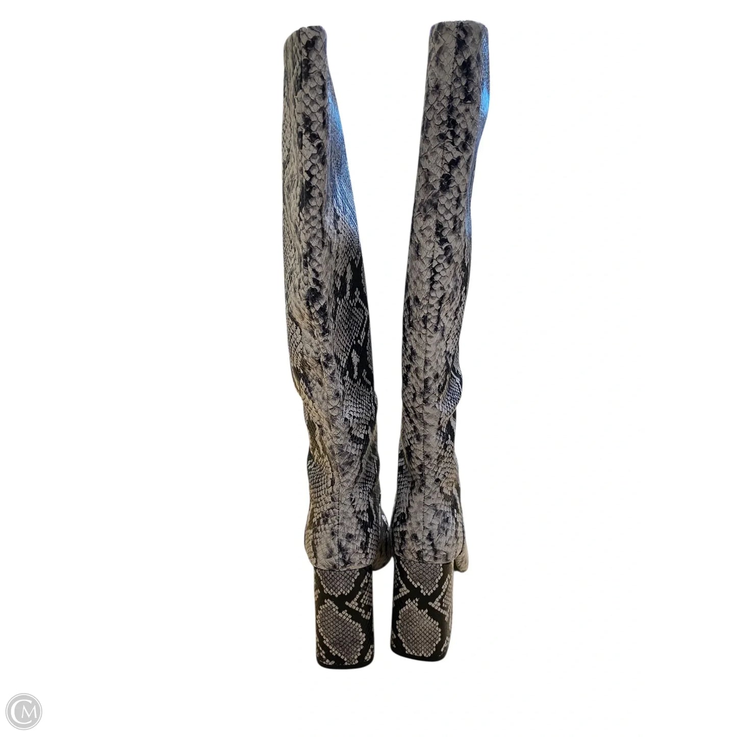 Boots Designer By Alice + Olivia In Snakeskin Print, Size: 8.5