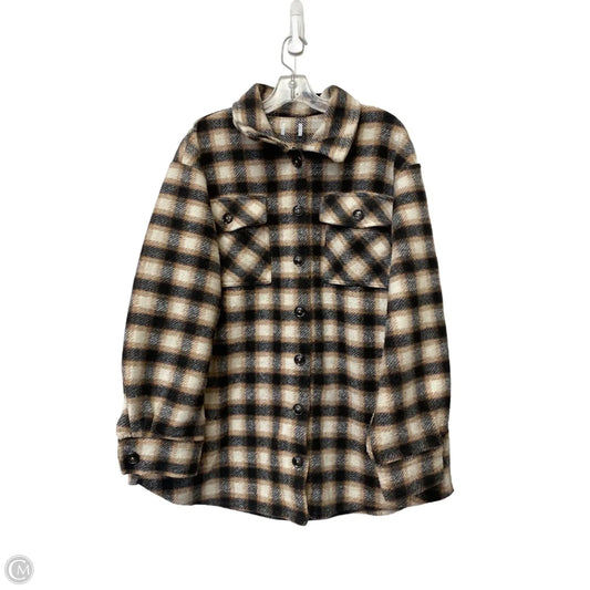 Jacket Shirt By Cme In Plaid Pattern, Size: Xl