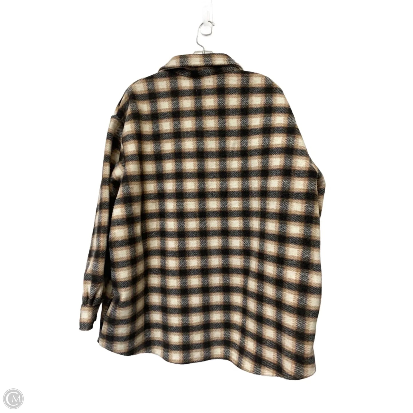 Jacket Shirt By Cme In Plaid Pattern, Size: Xl