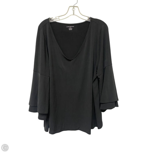 Top Long Sleeve Basic By Lane Bryant In Black, Size: 18