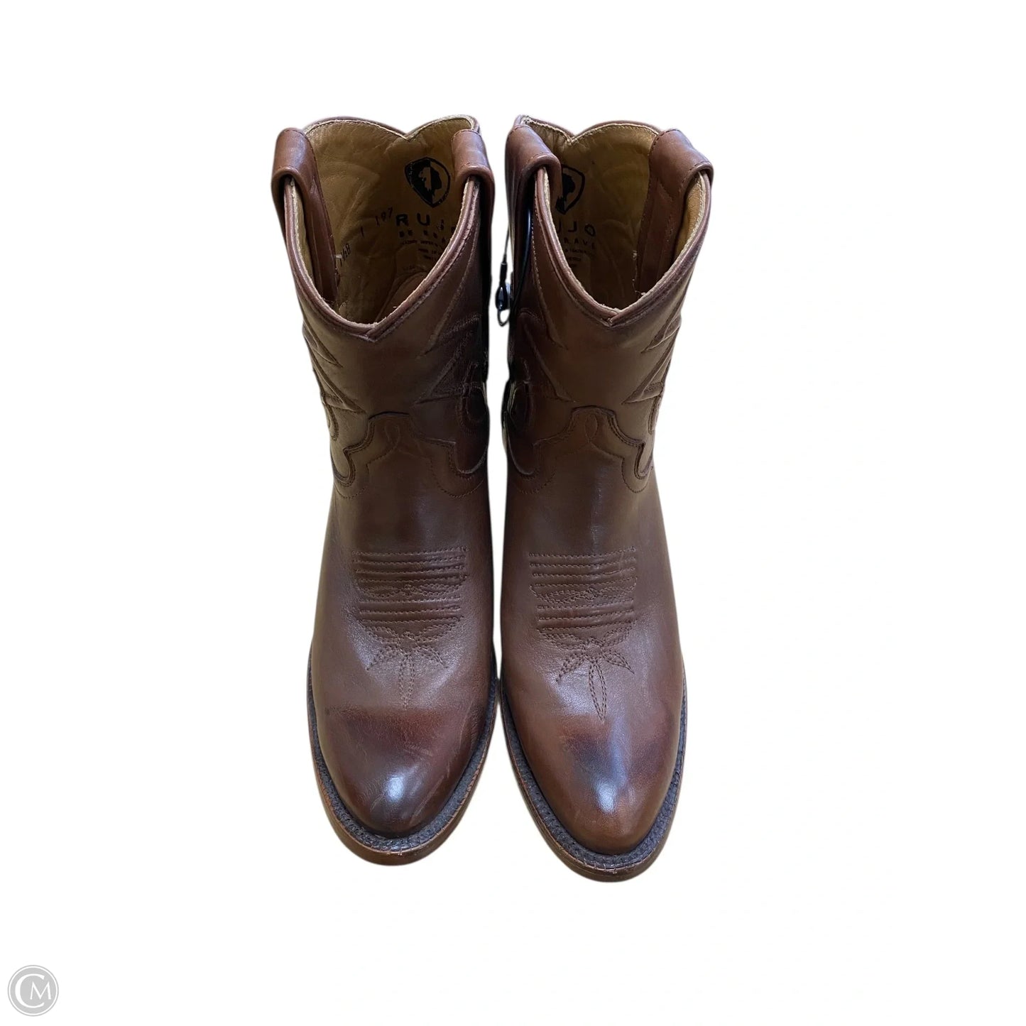 Boots Western By Clothes Mentor In Brown, Size: 7.5