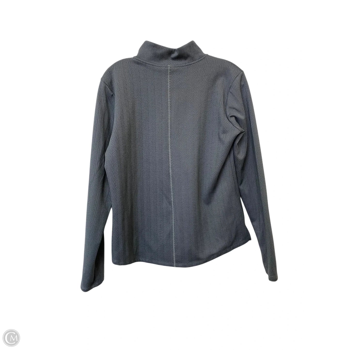 Athletic Jacket By Nike Apparel In Grey, Size: M