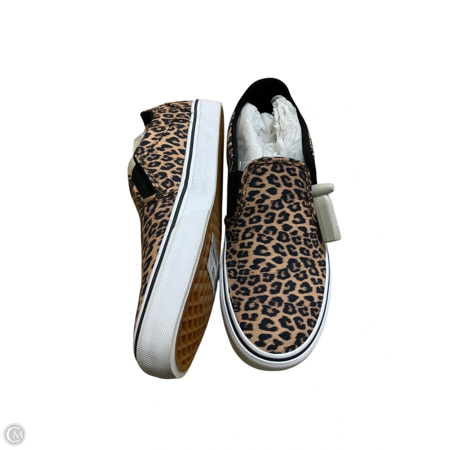 Shoes Flats By Vans In Animal Print, Size: 9.5