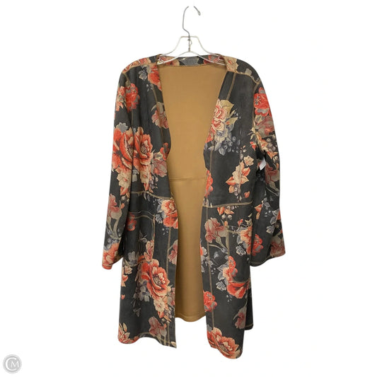 Cardigan By Cme In Floral Print, Size: Osfm
