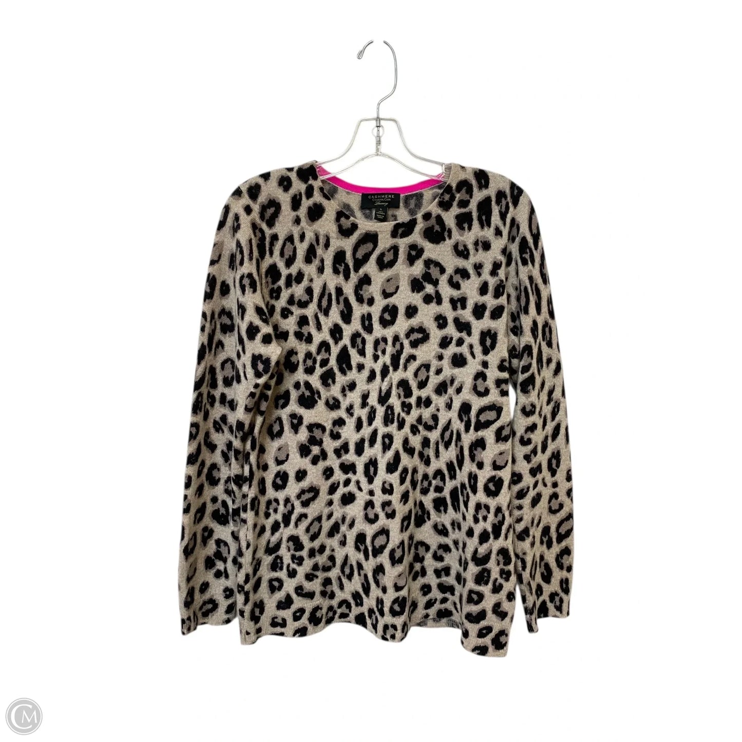 Sweater Cashmere By Charter Club In Animal Print, Size: L