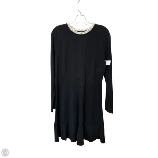 Dress Casual Midi By Loft In Black, Size: 12