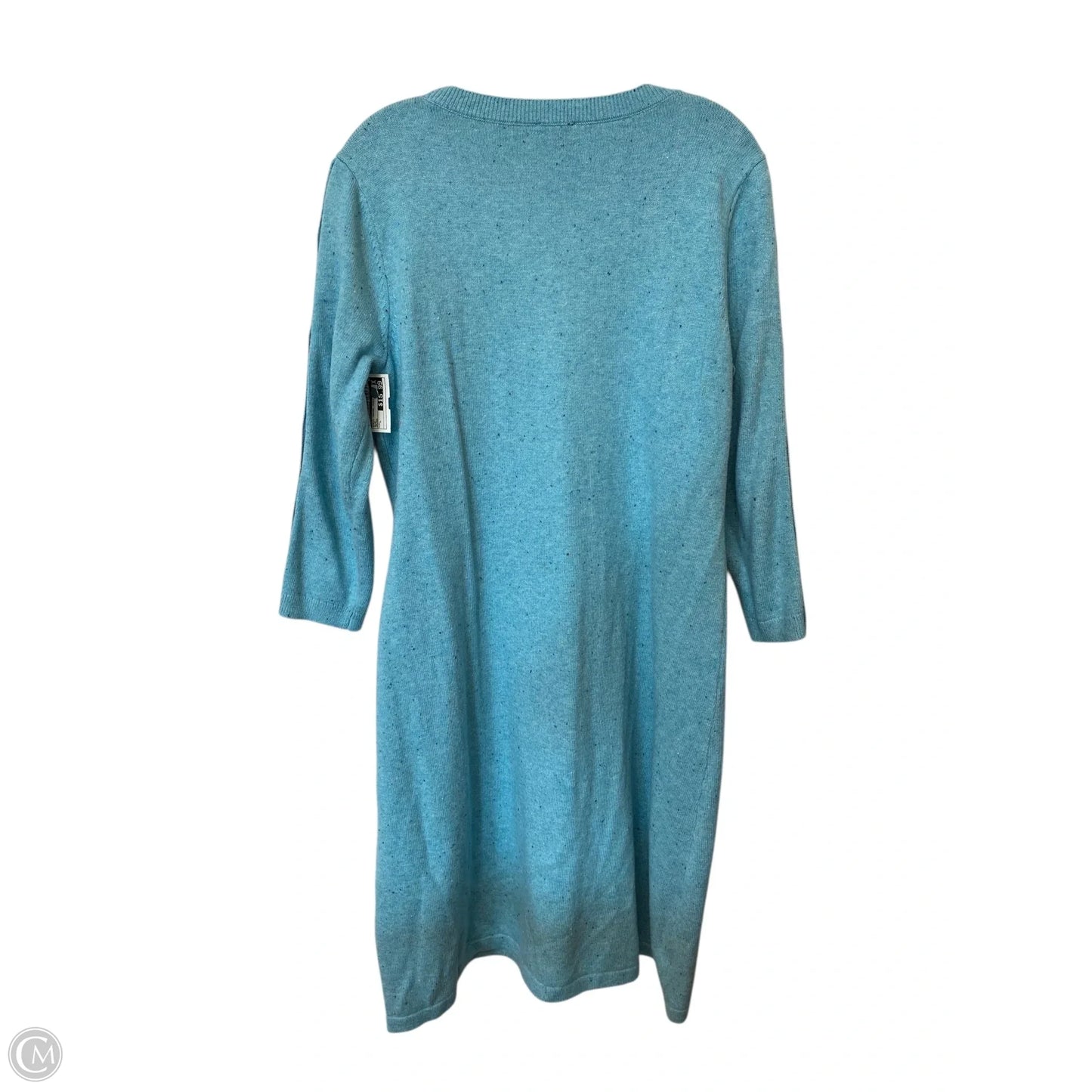 Dress Casual Midi By Talbots In Blue, Size: L