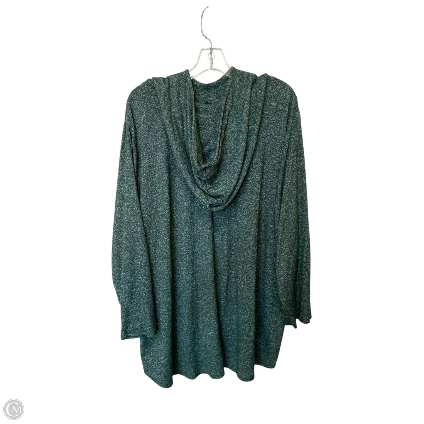 Top Long Sleeve Basic By Joan Vass In Green, Size: 3x