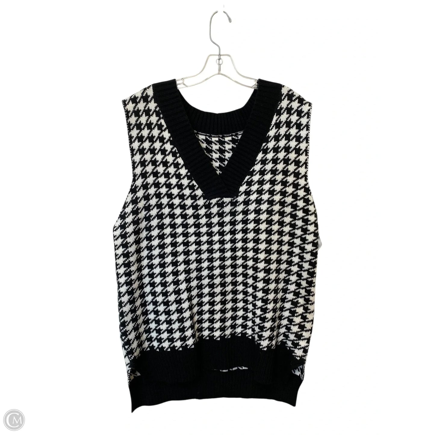 Vest Sweater By Cmf In Black, Size: Xl