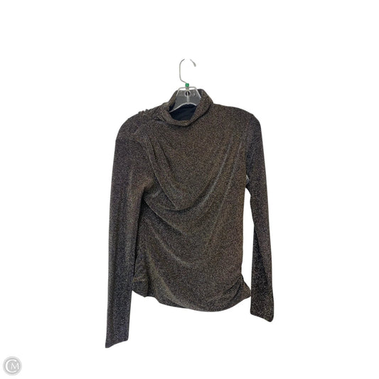 Top Long Sleeve By White House Black Market In Gold, Size: S