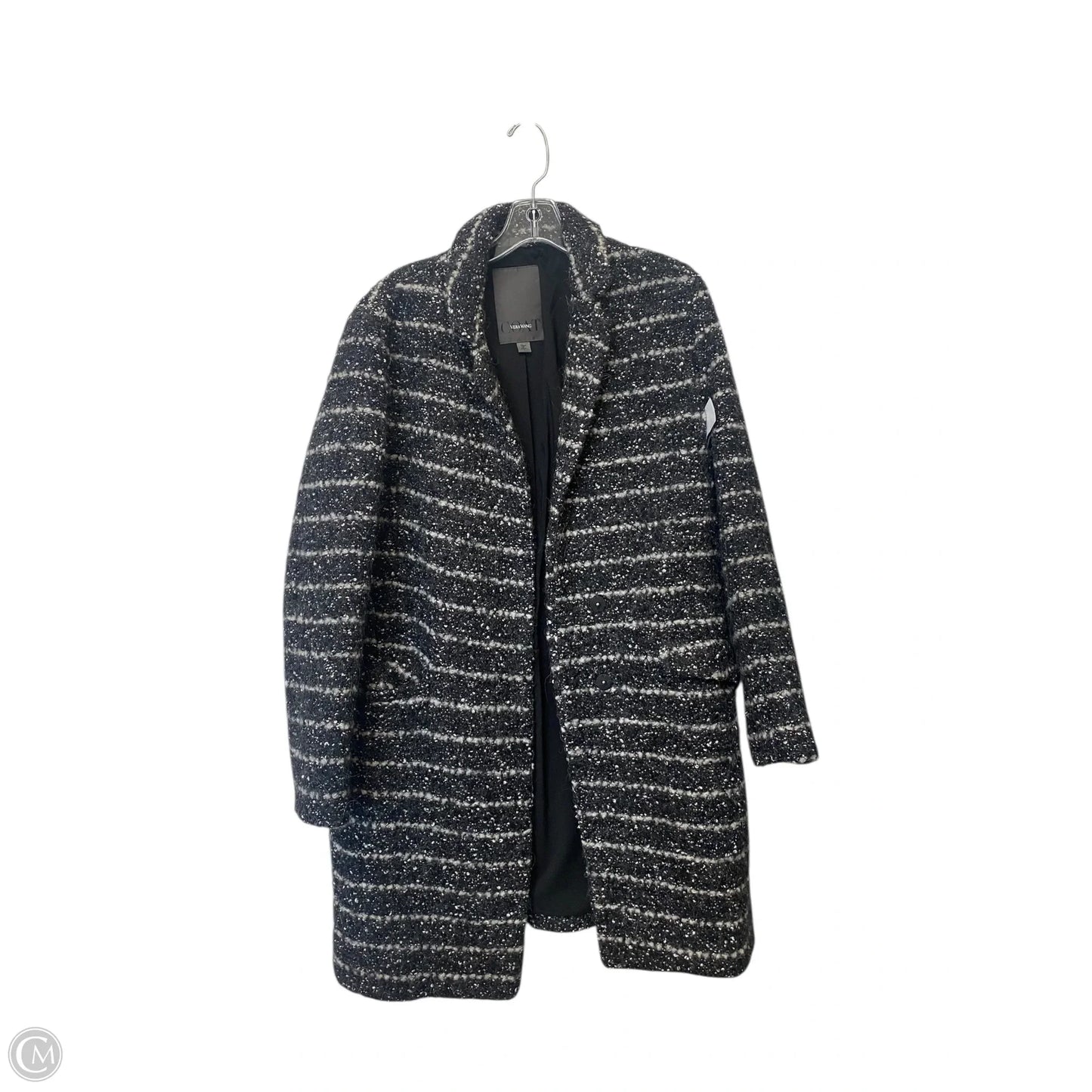 Coat Designer By Vera Wang In Black, Size: S