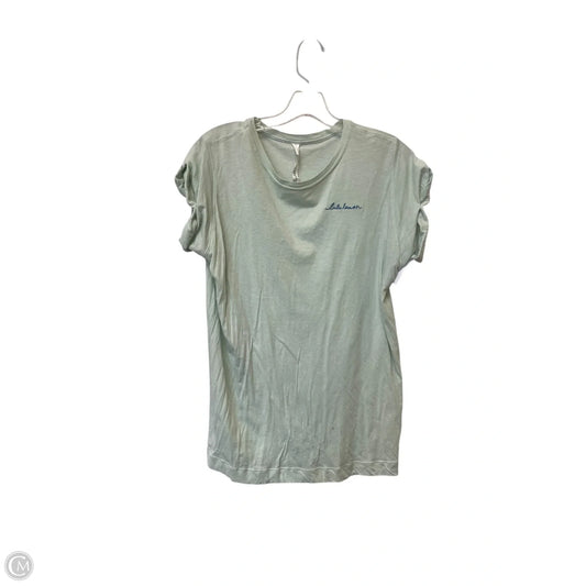 Top Short Sleeve By Lululemon In Green, Size: 6