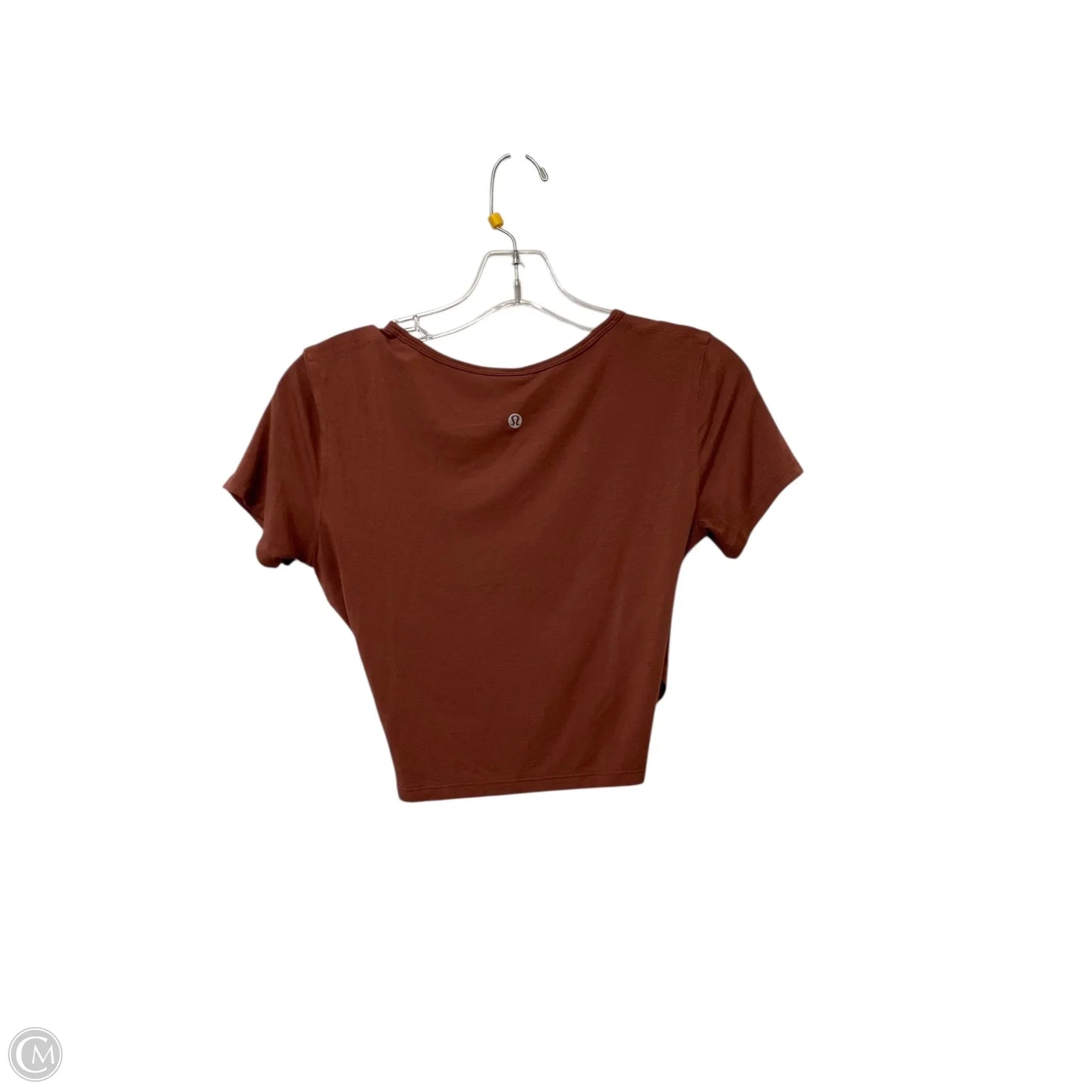 Top Short Sleeve By Lululemon In Brown, Size: 2