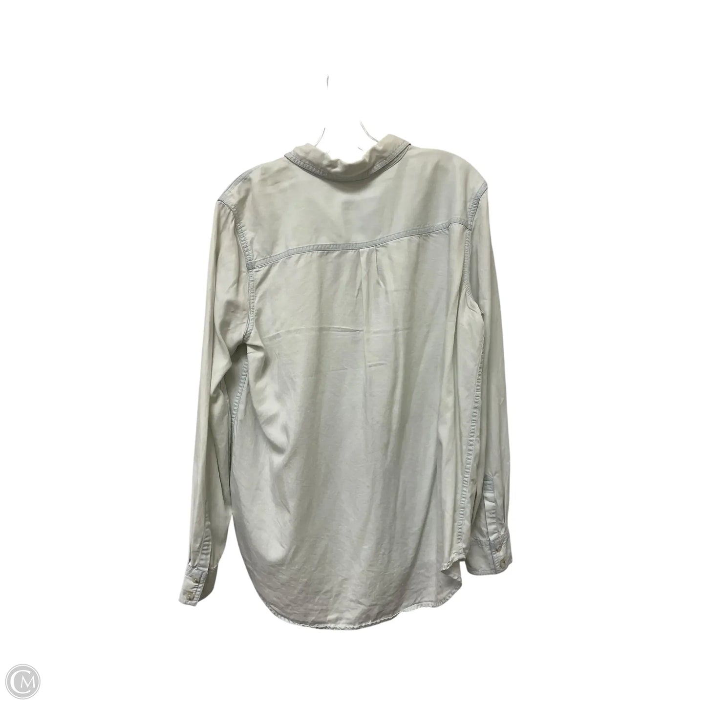 Top Long Sleeve Basic By Mossimo In Blue, Size: L