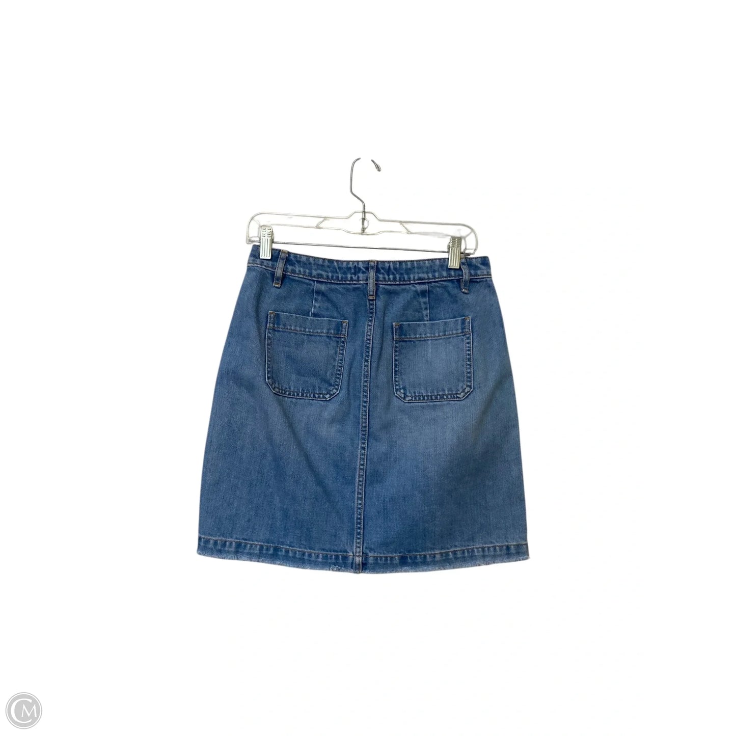 Skirt Mini & Short By Loft In Blue Denim, Size: 4