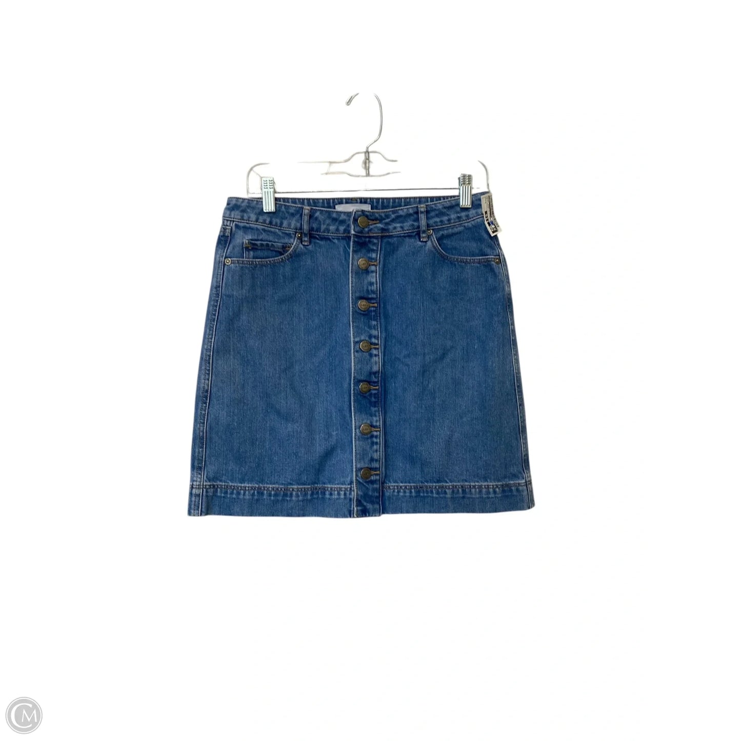 Skirt Mini & Short By Loft In Blue Denim, Size: 4