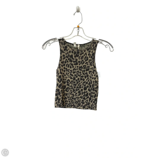Tank Top By Anthropologie In Animal Print, Size: Xs