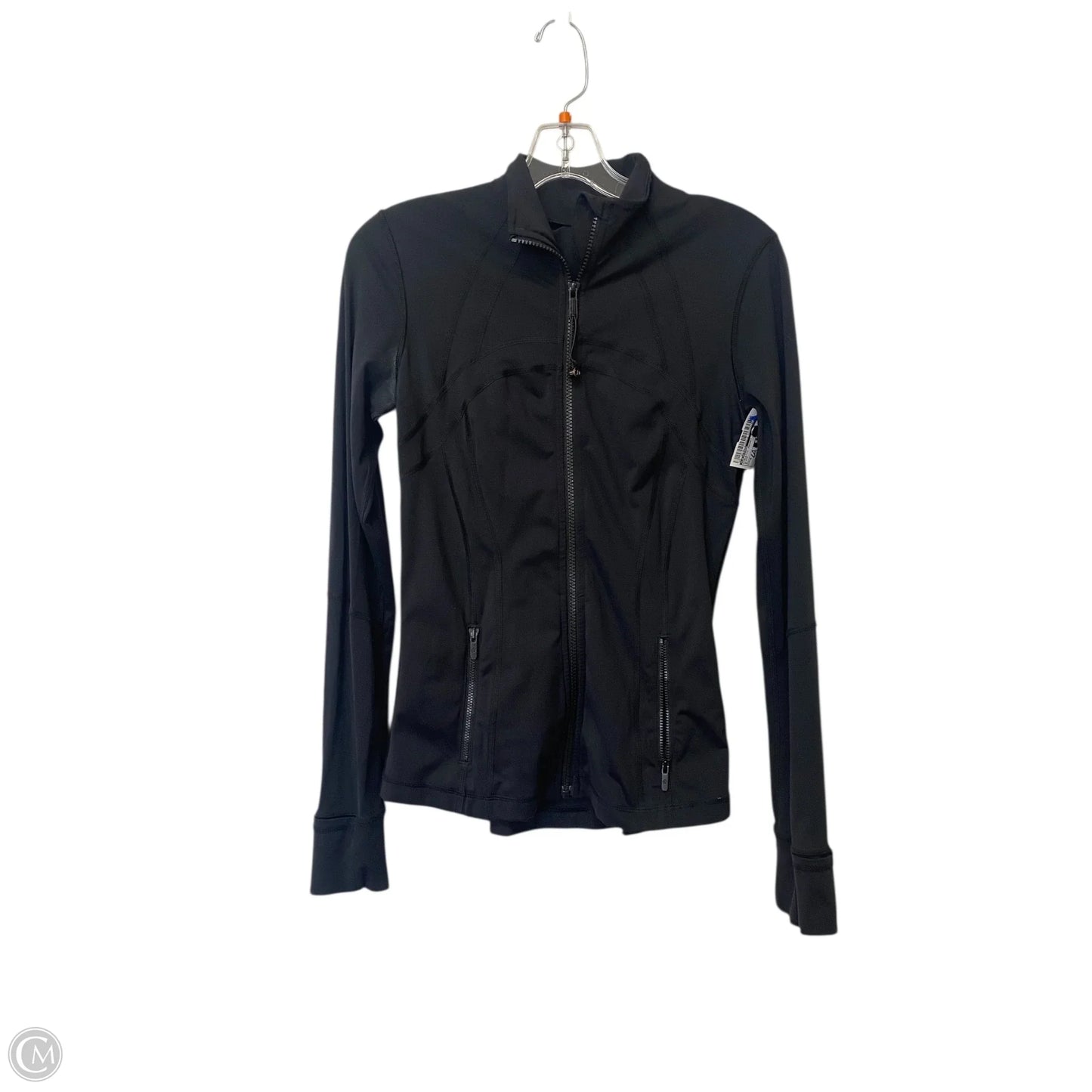 Athletic Jacket By Lululemon In Black, Size: 6