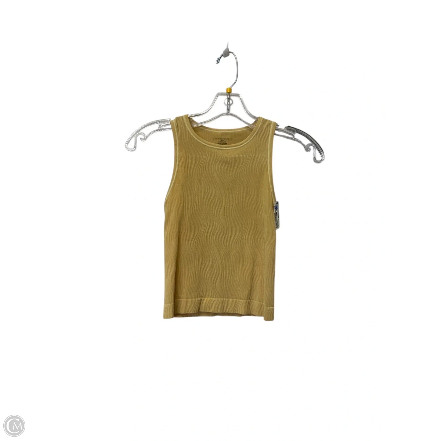 Tank Top By Anthropologie In Yellow, Size: Xs