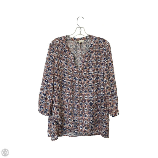 Top Long Sleeve By Artisan Ny In Multi-colored, Size: 1x