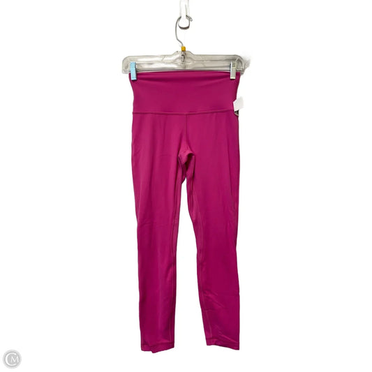 Athletic Leggings By Lululemon In Pink, Size: 4
