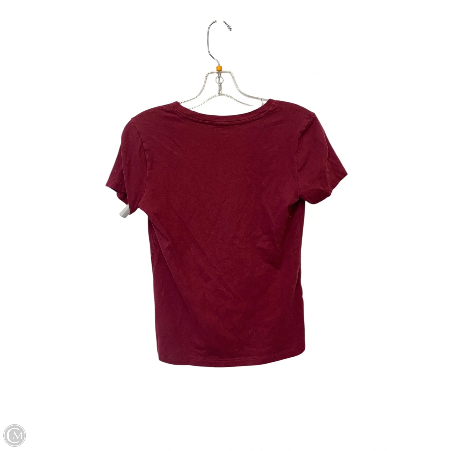 Top Short Sleeve By Madewell In Maroon, Size: Xs