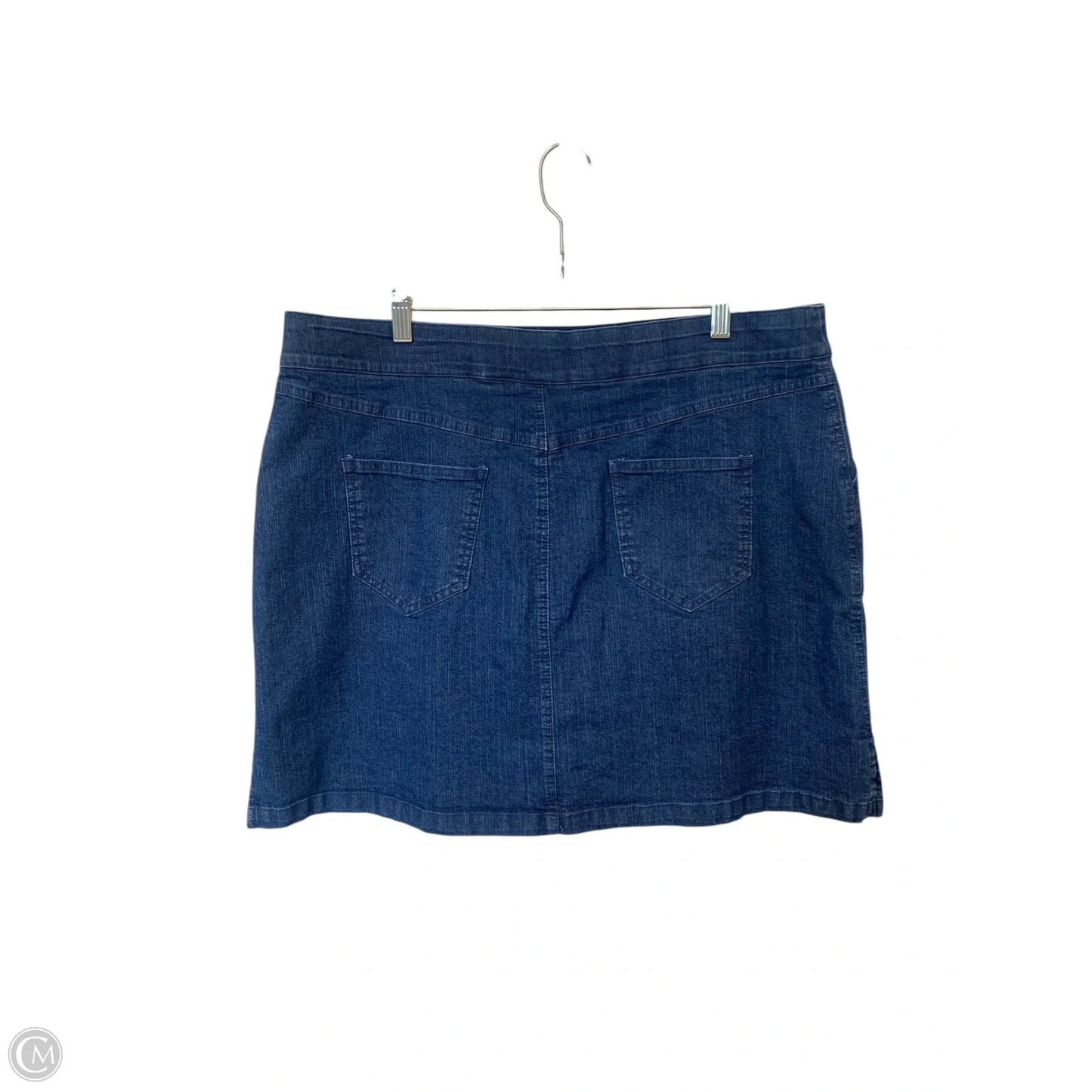 Skirt Mini & Short By Ruby Rd In Blue Denim, Size: 18