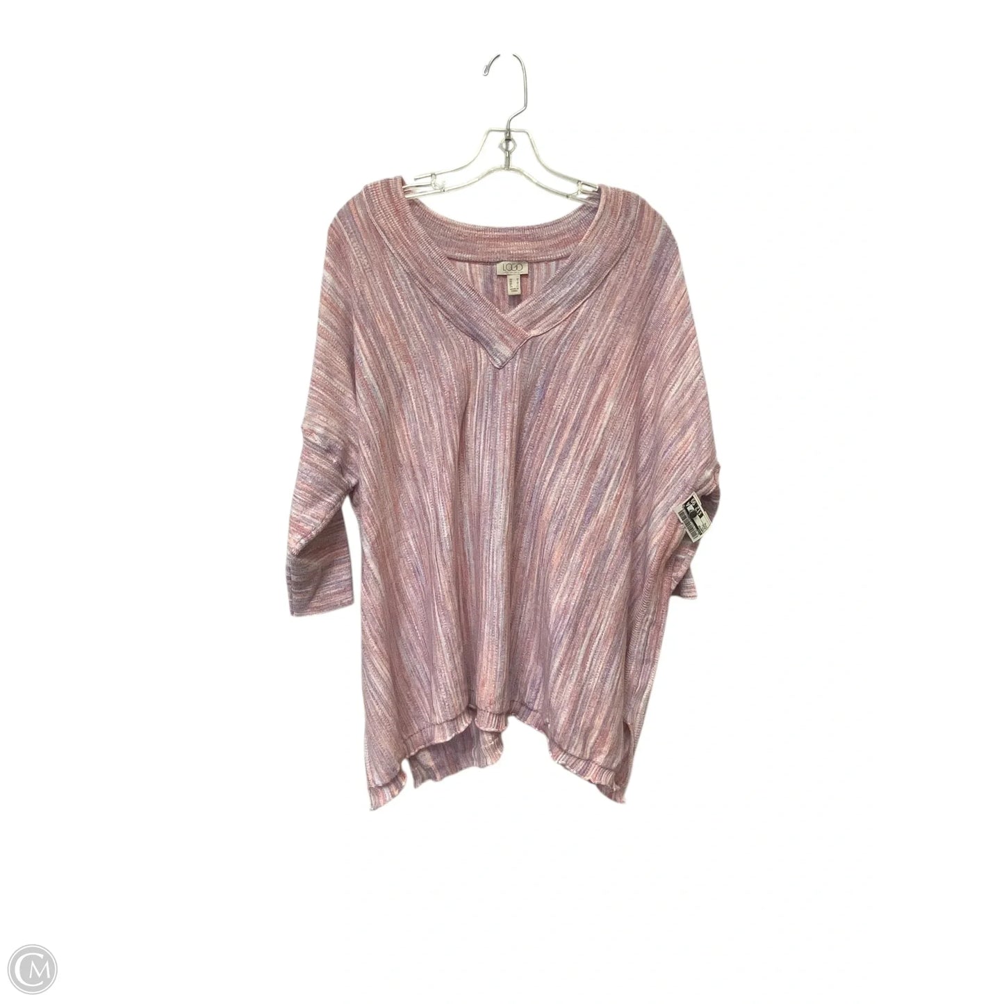 Sweater By Logo In Pink, Size: M