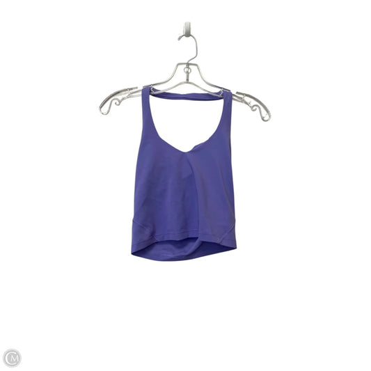 Athletic Tank Top By Lululemon In Purple, Size: 4