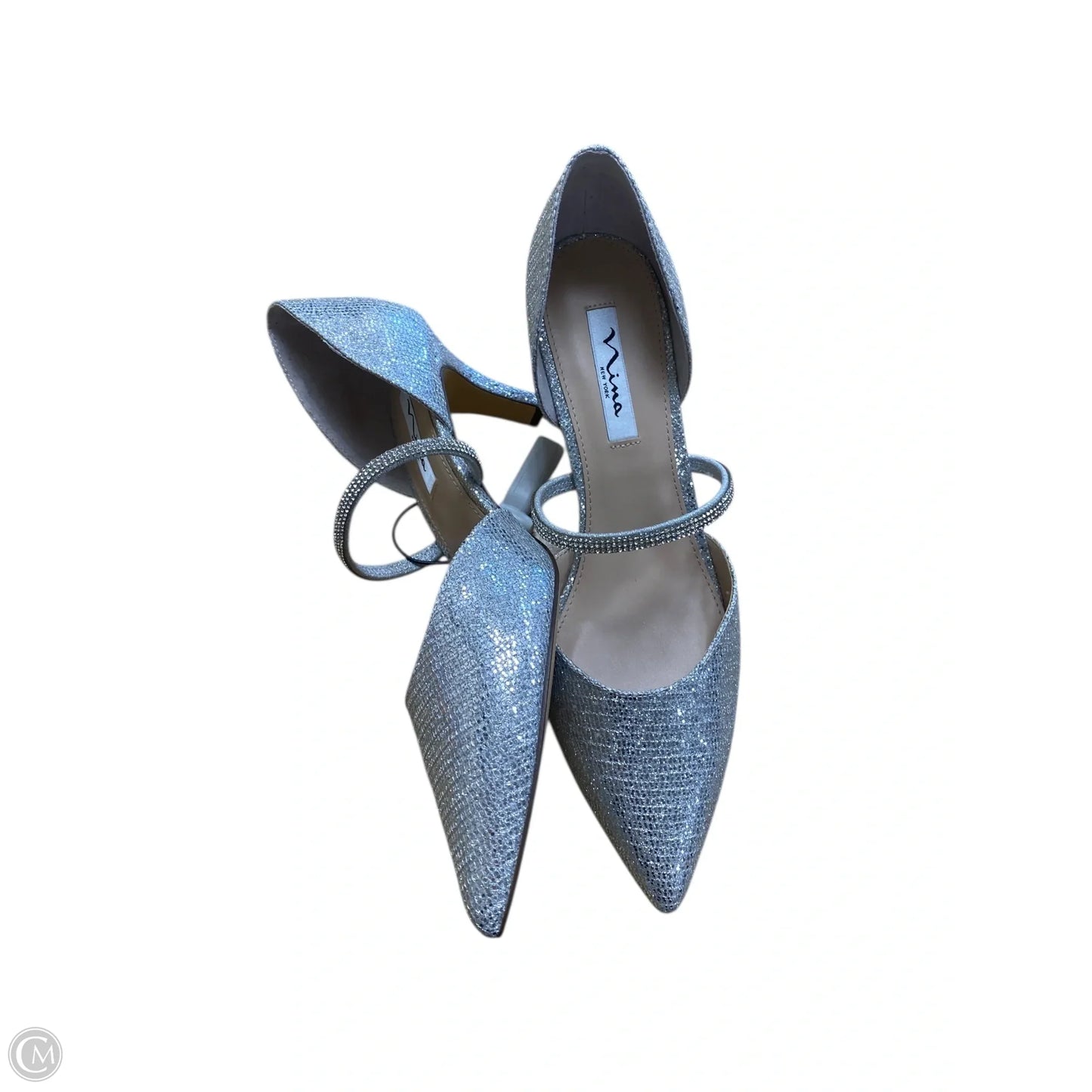 Shoes Heels Block By Nina In Silver, Size: 11