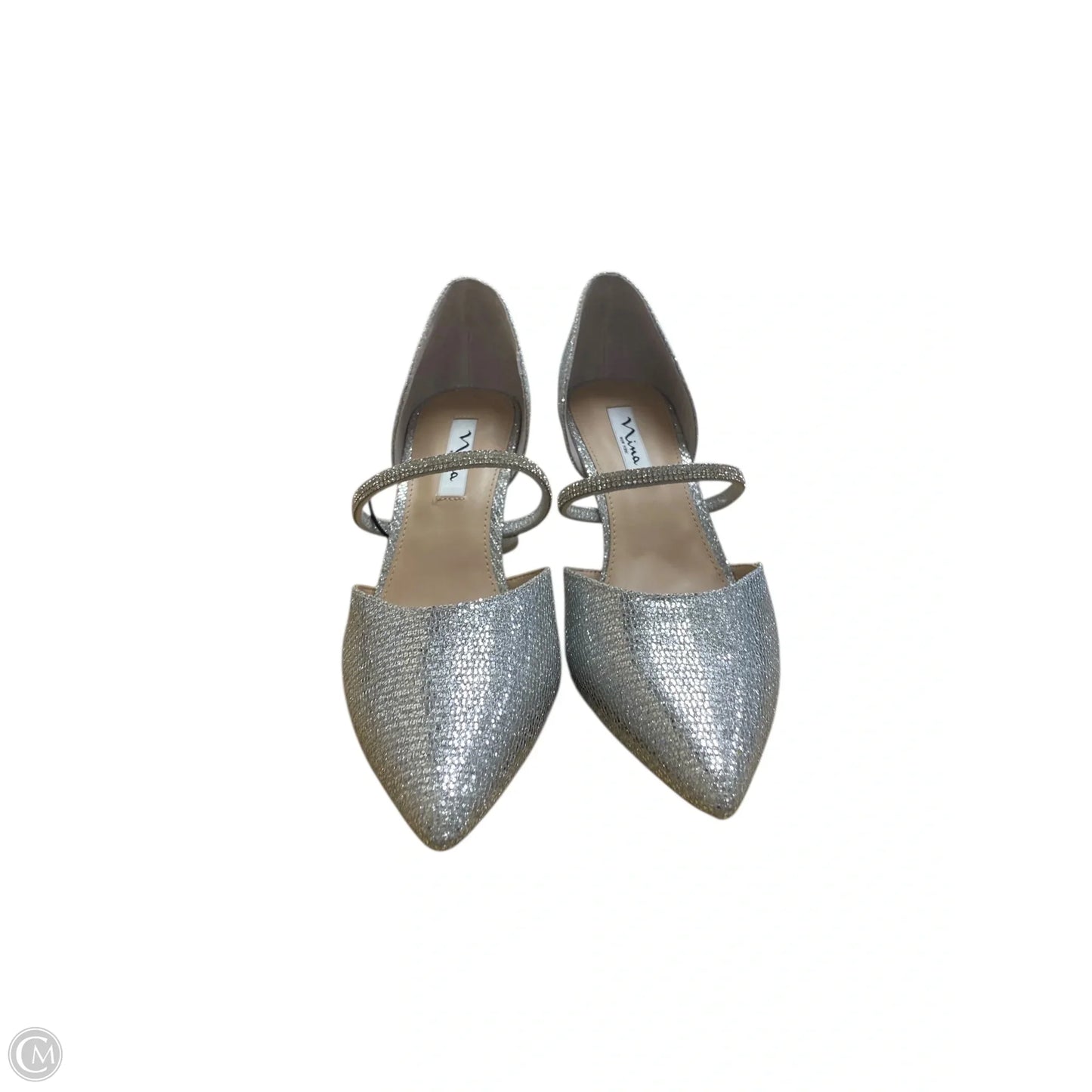 Shoes Heels Block By Nina In Silver, Size: 11