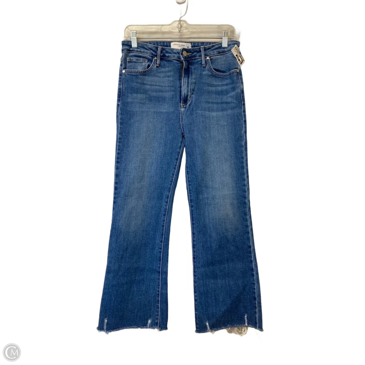 Jeans Straight By Just Black In Blue Denim, Size: 10