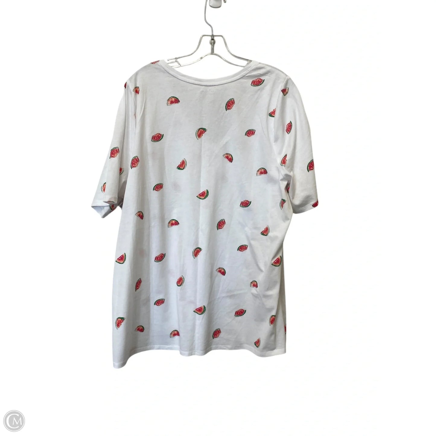 Top Short Sleeve Basic By Lane Bryant In White, Size: 20