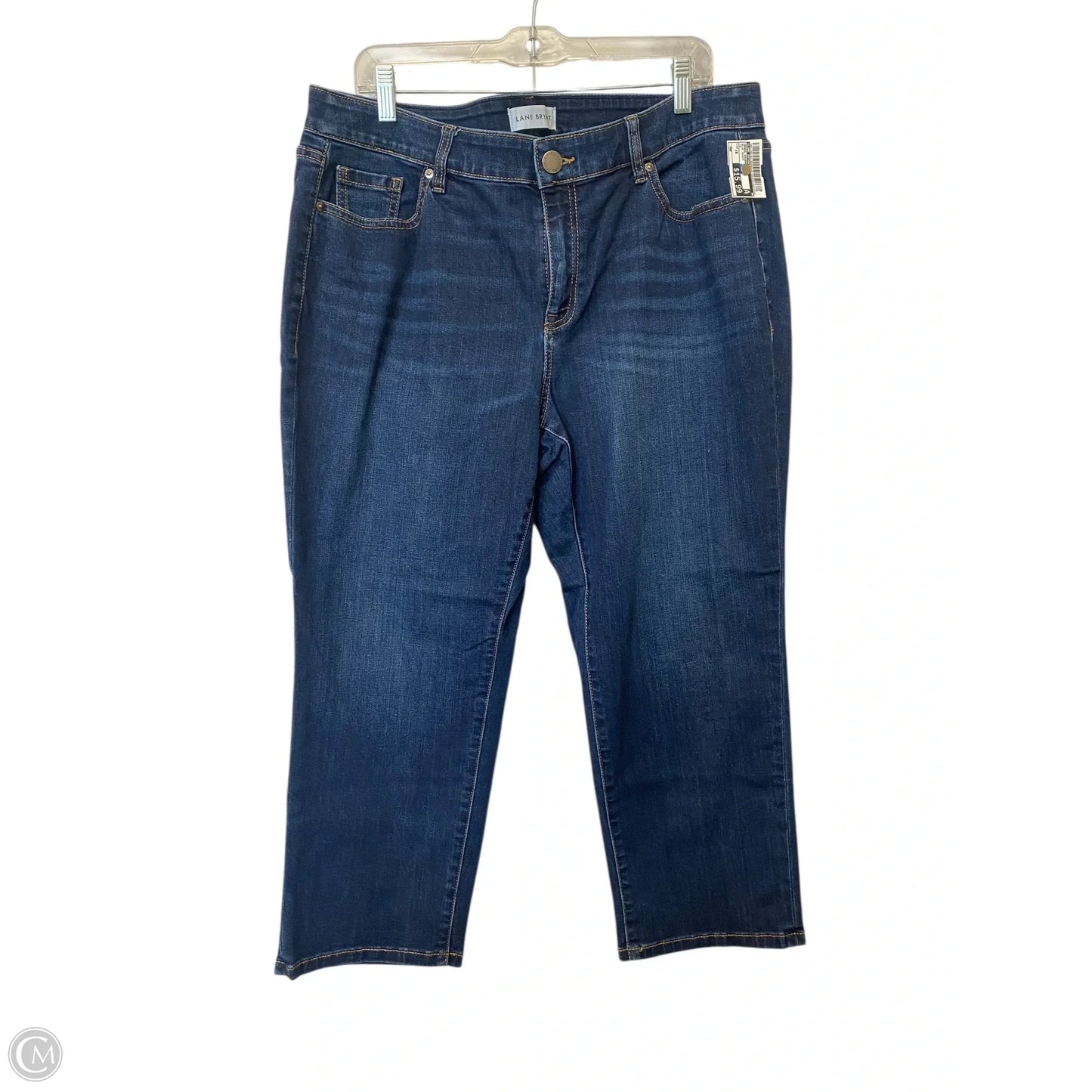 Jeans Cropped By Lane Bryant In Blue Denim, Size: 16