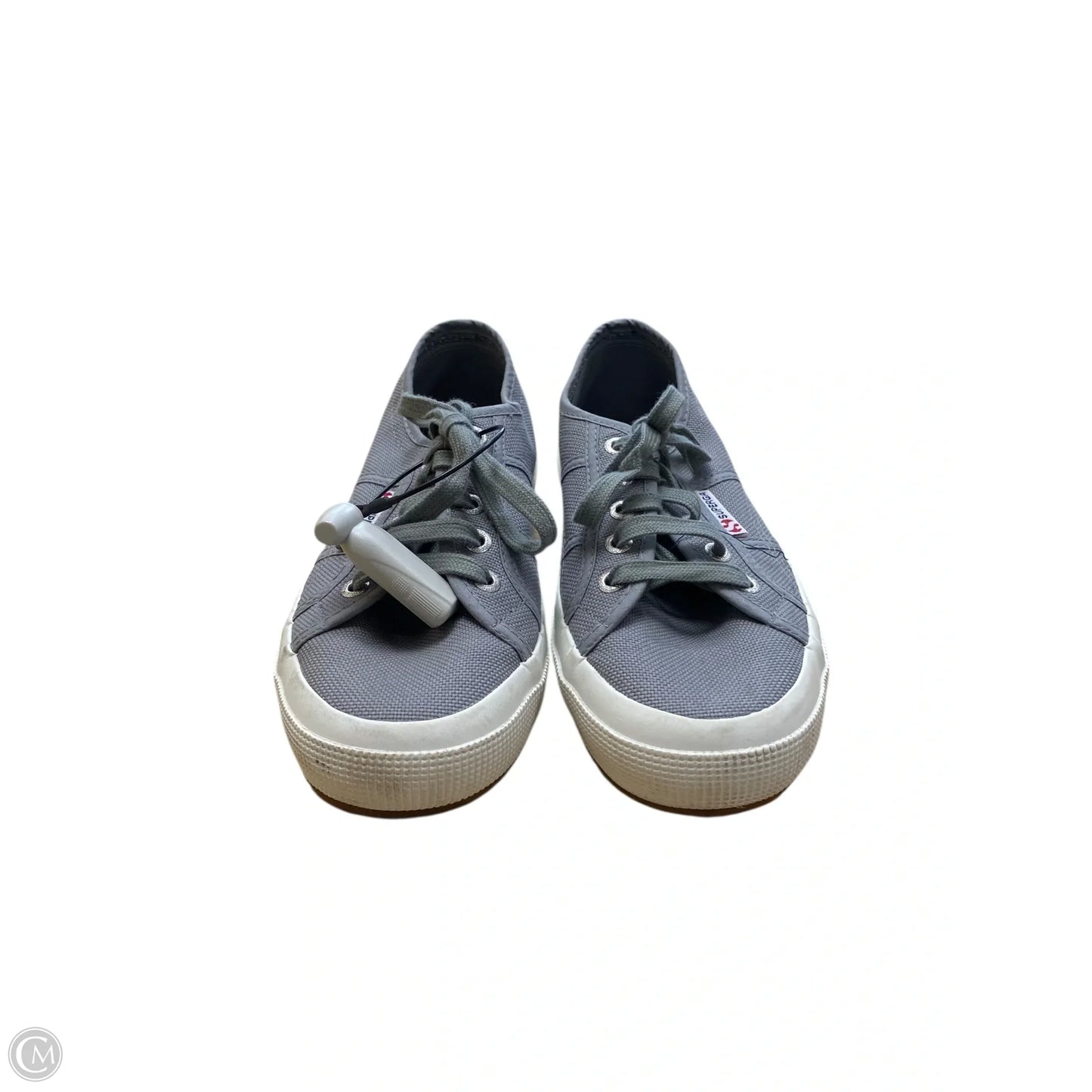 Shoes Flats By Superga In Grey, Size: 7.5
