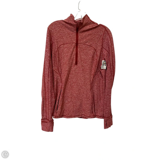 Athletic Jacket By Lululemon In Red, Size: 12