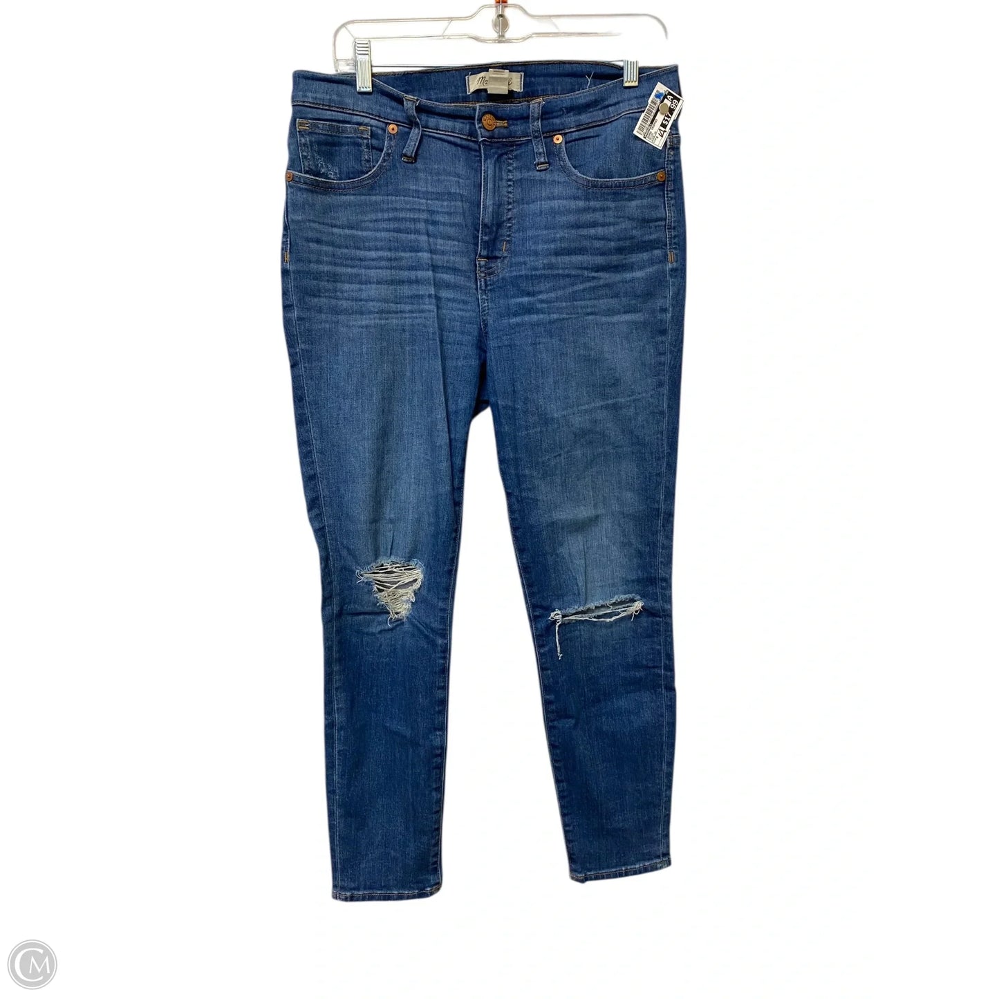 Jeans Cropped By Madewell In Beige, Size: 8