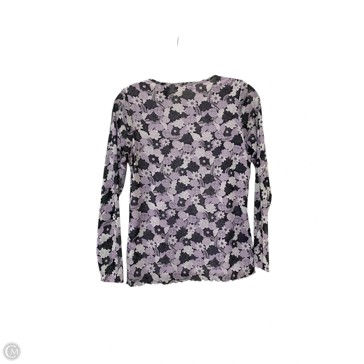 Top Long Sleeve By Liz Claiborne In Purple, Size: Mp