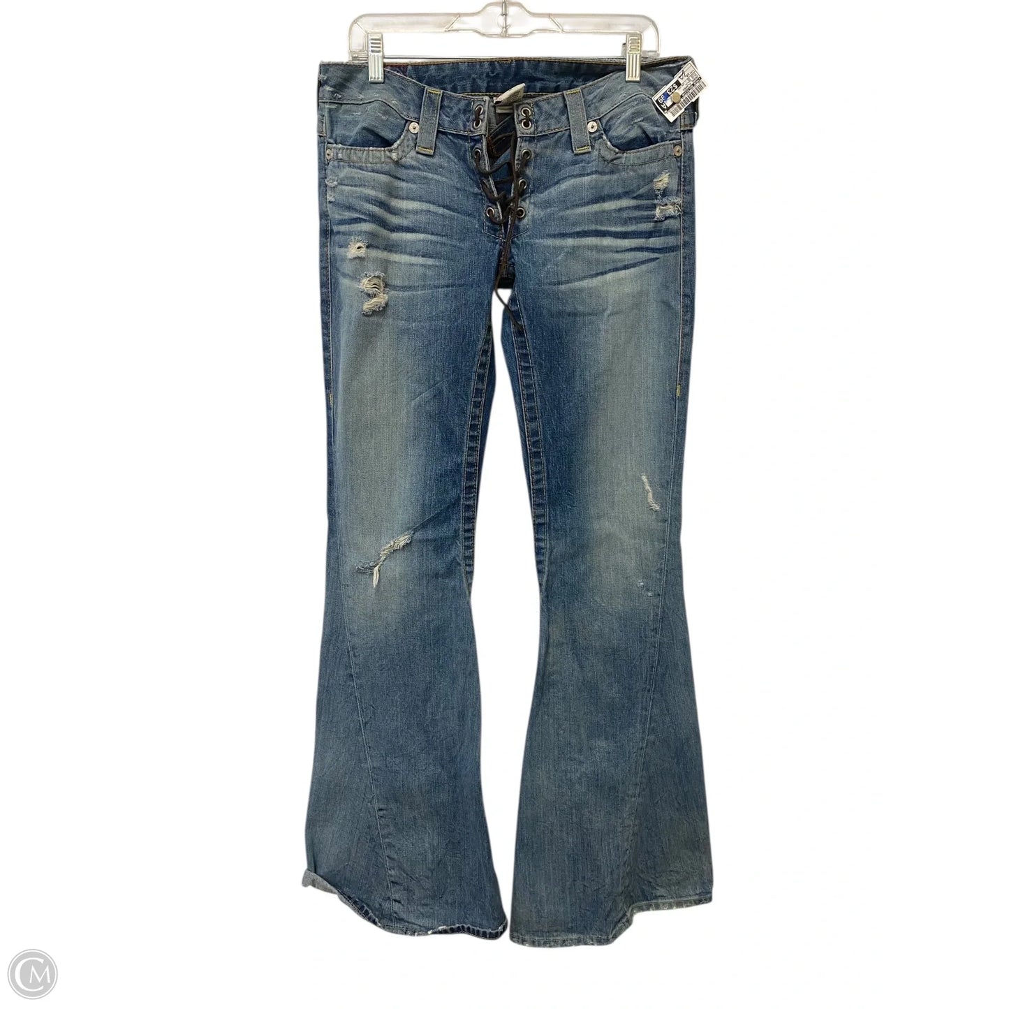 Jeans Flared By True Religion In Blue Denim, Size: 10
