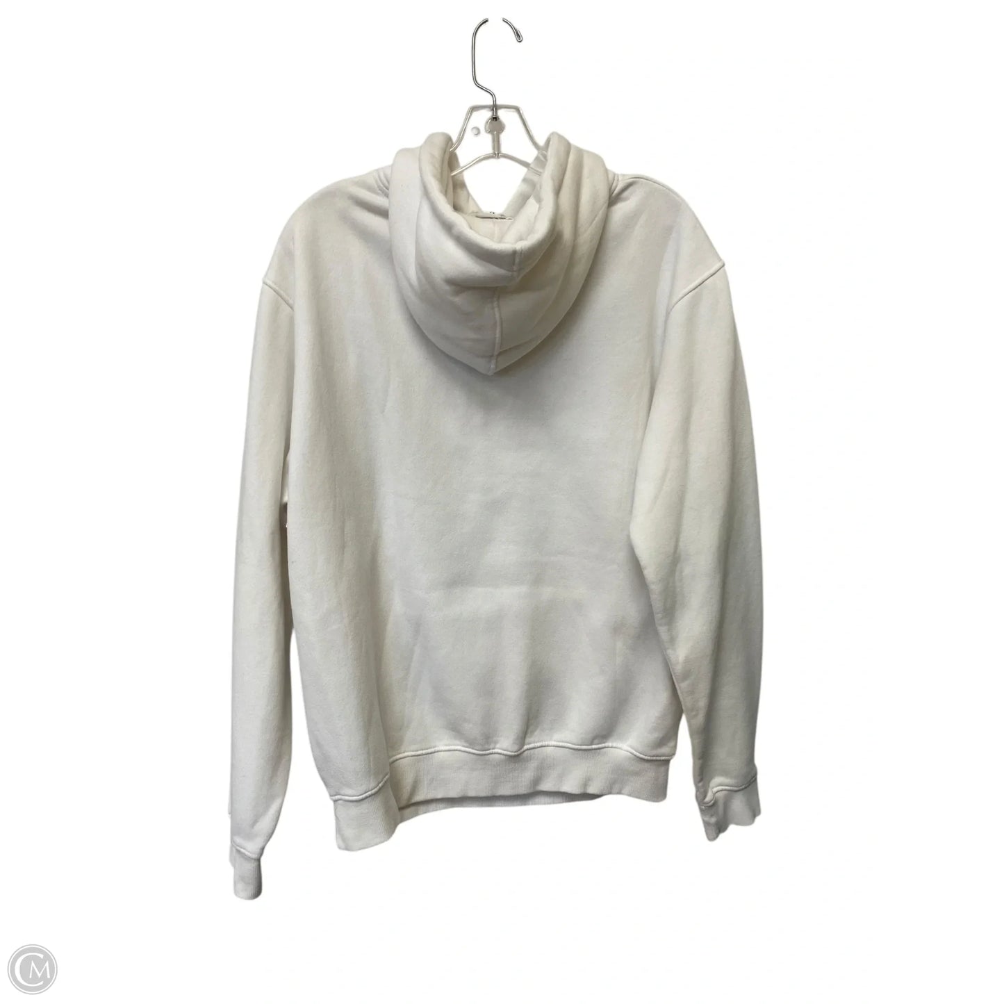 Sweatshirt Hoodie By Clothes Mentor In White, Size: M