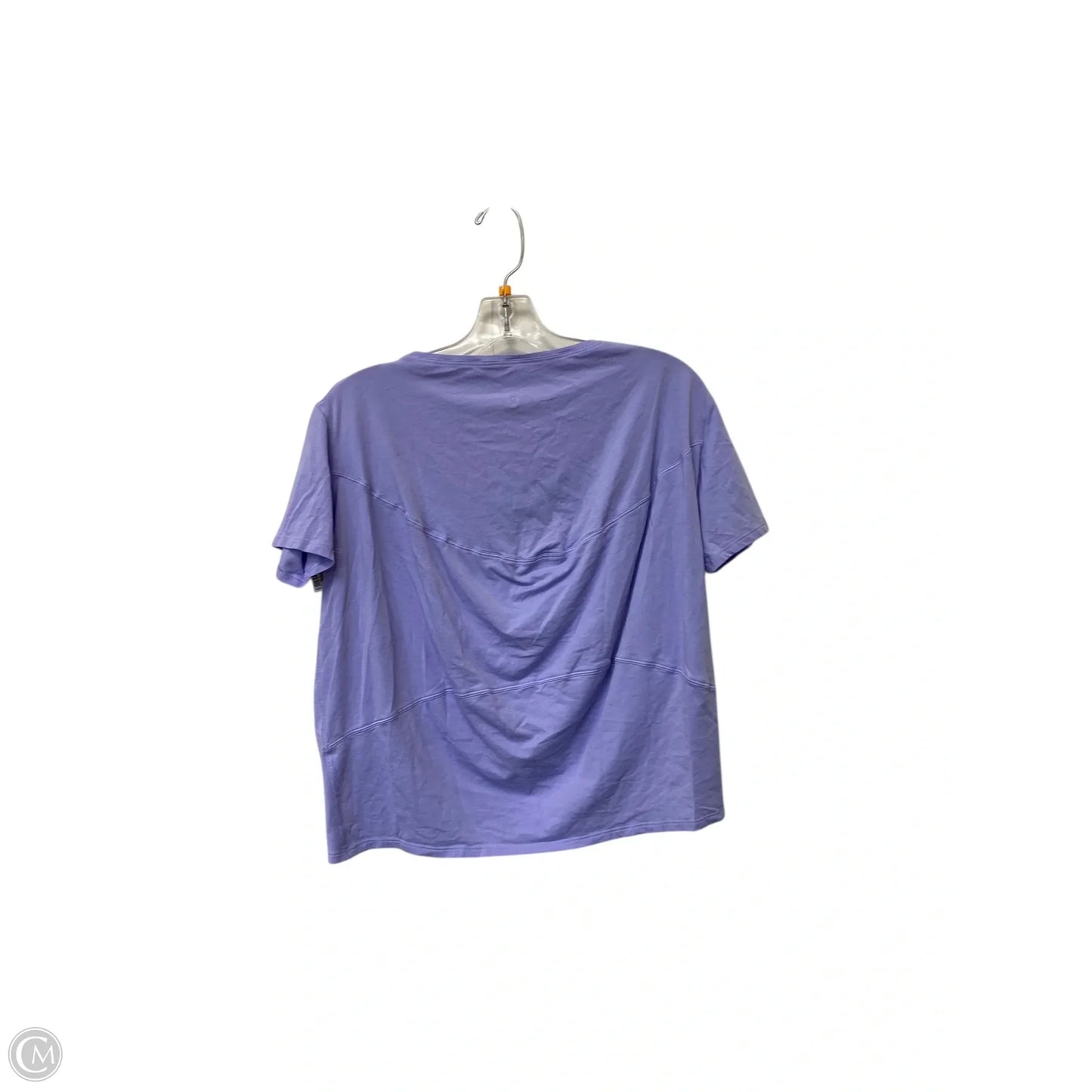 Athletic Top Short Sleeve By Lululemon In Purple, Size: M