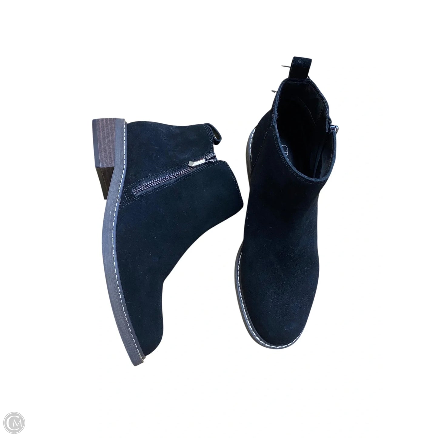 Boots Ankle Flats By Crown Vintage In Black, Size: 7