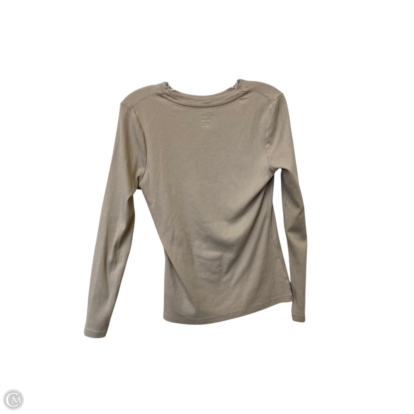 Top Long Sleeve By A New Day In Tan, Size: M