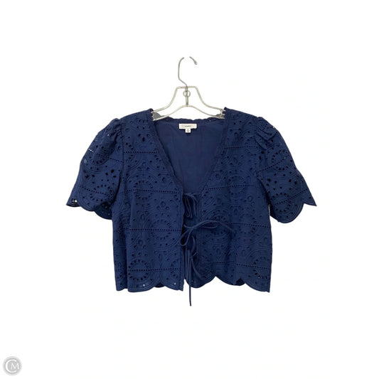 Top Short Sleeve By A Loves A In Blue, Size: M