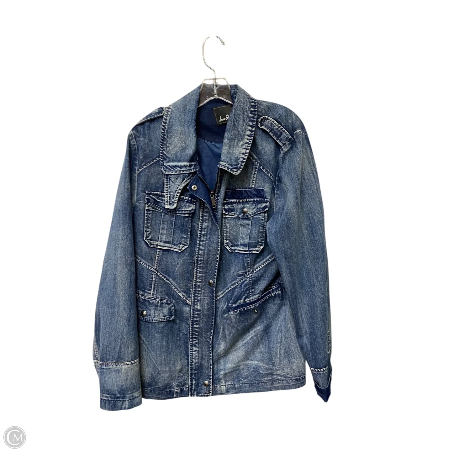 Jacket Other By Sam Edelman In Blue Denim, Size: Xl