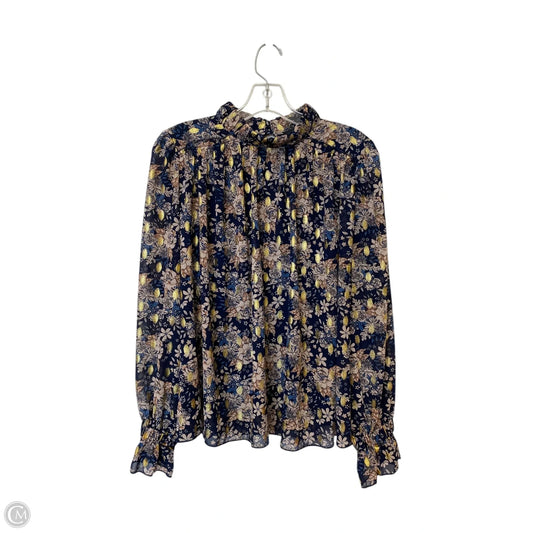 Top Long Sleeve By Fabrik In Floral Print, Size: S