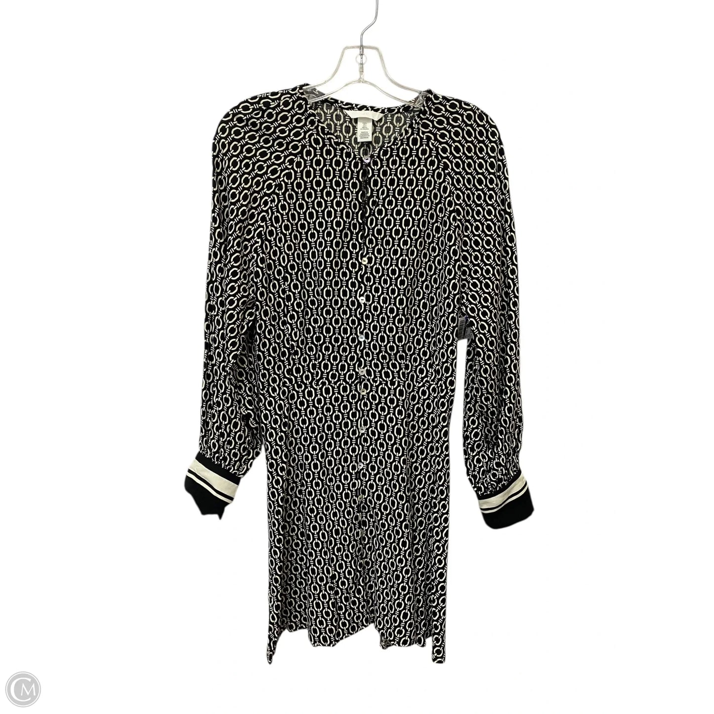 Dress Casual Midi By H&m In Black, Size: S